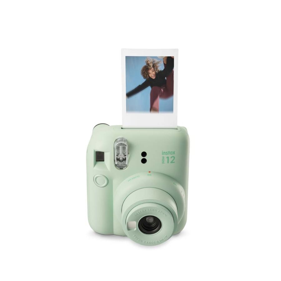 Kit câmera Instantânea Fujifilm instax mini 12 VERDE MENTA + bolsa + filme Mermaid Tail com 10 fotos