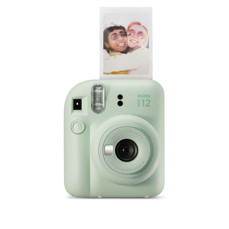 Kit câmera Instantânea Fujifilm instax mini 12 VERDE MENTA + bolsa + filme Mermaid Tail com 10 fotos