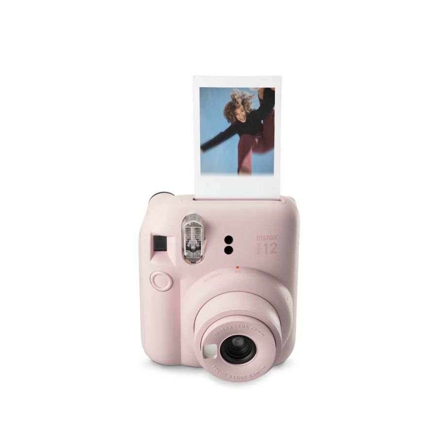 Kit câmera Instantânea Fujifilm instax mini 12 ROSA GLOSS + bolsa + filme Mermaid Tail com 10 fotos