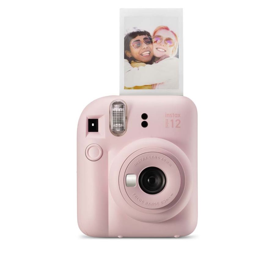 Kit câmera Instantânea Fujifilm instax mini 12 ROSA GLOSS + bolsa + filme Mermaid Tail com 10 fotos