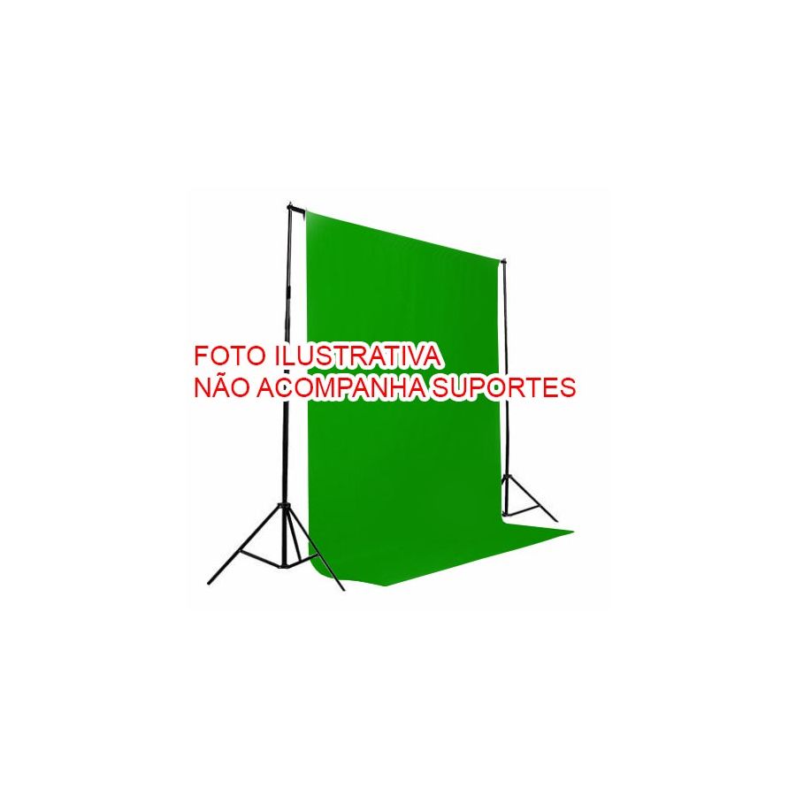 Fundo infinito de tecido Greika FV003-1016 para vídeo e fotografia em estúdio - 3x5 metros (VERDE CROMAKEY)