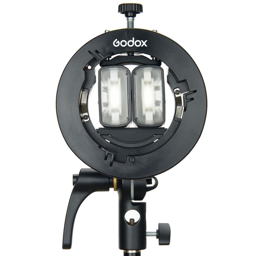 Suporte para flash speedlite Godox S2 com montagem Bowens