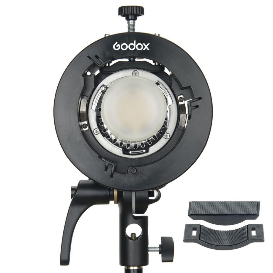 Suporte para flash speedlite Godox S2 com montagem Bowens