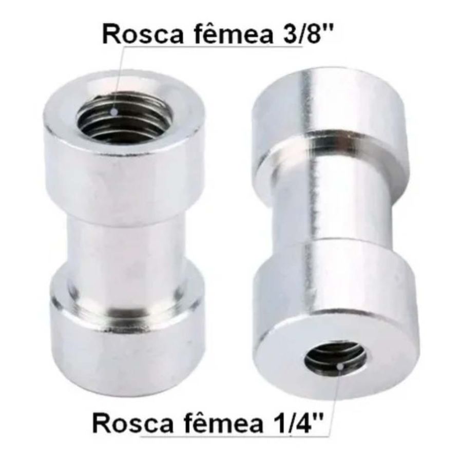 Adaptador de rosca fêmea-fêmea Greika YA-435 (1/4