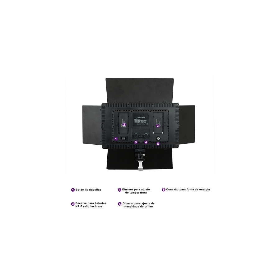 Iluminador de LED U800+ (com fonte de alimentação)