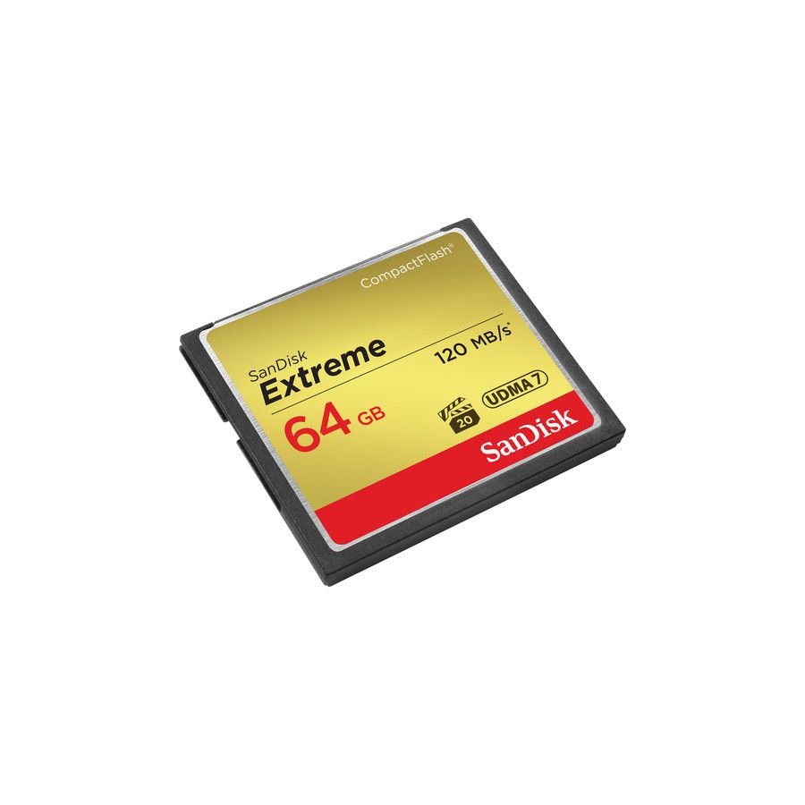 Cartão Compact Flash Sandisk Extreme 64GB - 120MB/s