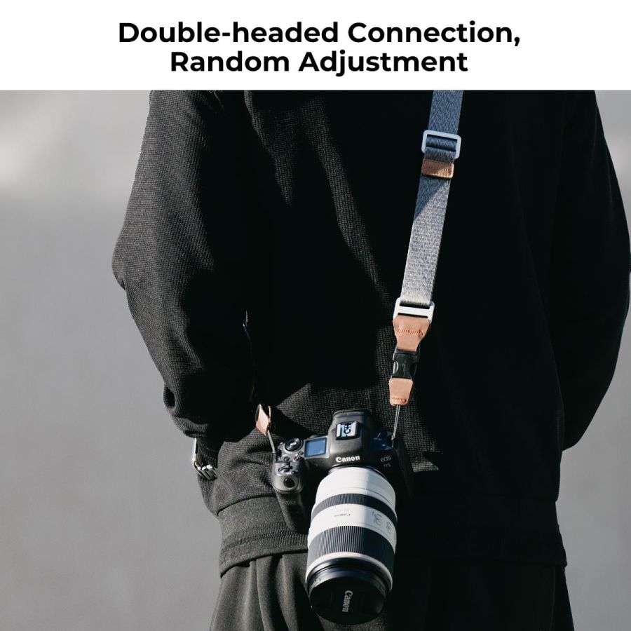 Alça K&F Alpha Strap para câmera com sistema de liberação rápida (CINZA)
