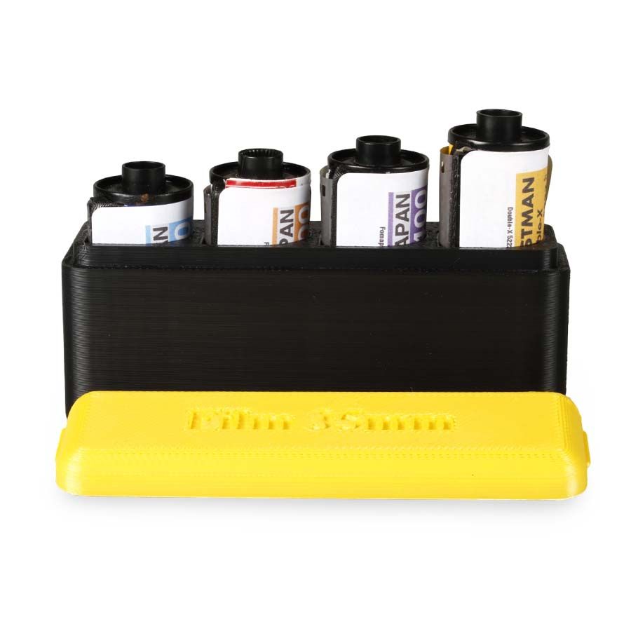 Kit 35mm preto e branco com 4 filmes de 36 poses + estojo