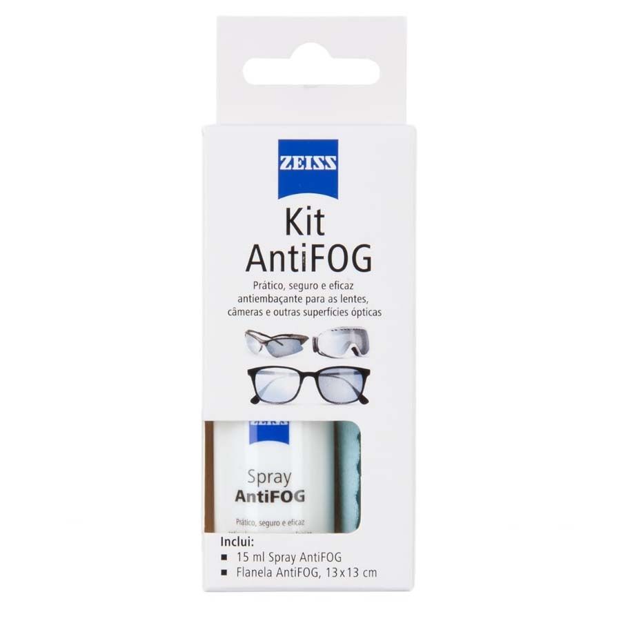 Kit AntiFOG ZEISS (spray antiembaçante com flanela para limpeza)