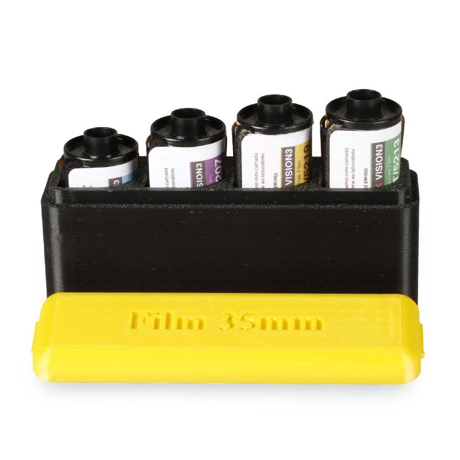 Kit 35mm Kodak Vision3 com 4 filmes de 36 poses + estojo