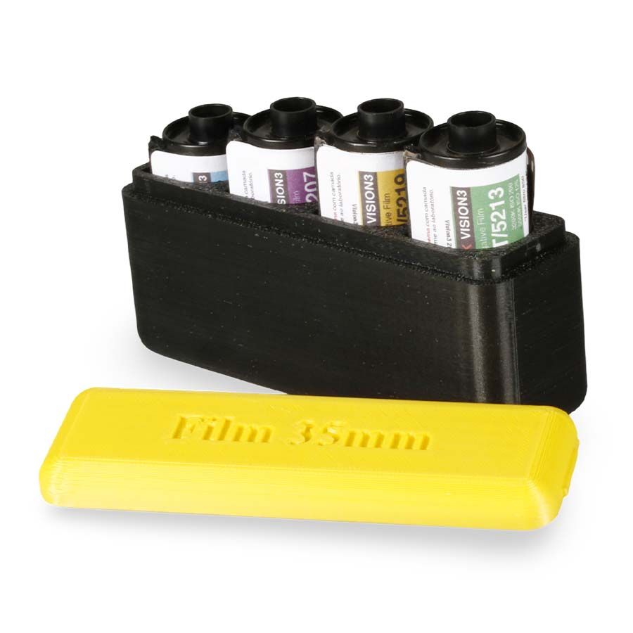 Kit 35mm Kodak Vision3 com 4 filmes de 36 poses + estojo