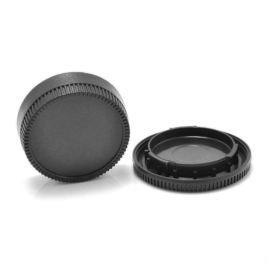 Kit com tampas de proteção QTS4639A para Nikon F (traseira da lente + corpo da câmera)