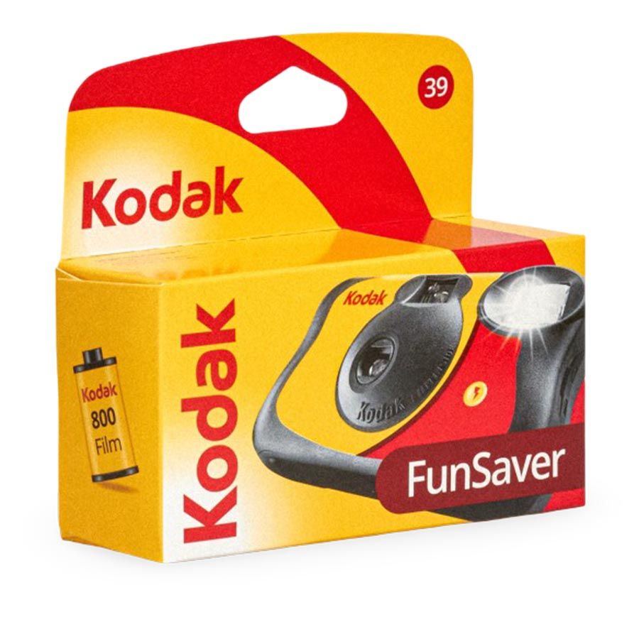 Câmera analógica 35mm descartável Kodak FunSaver ISO 800 39 exposições
