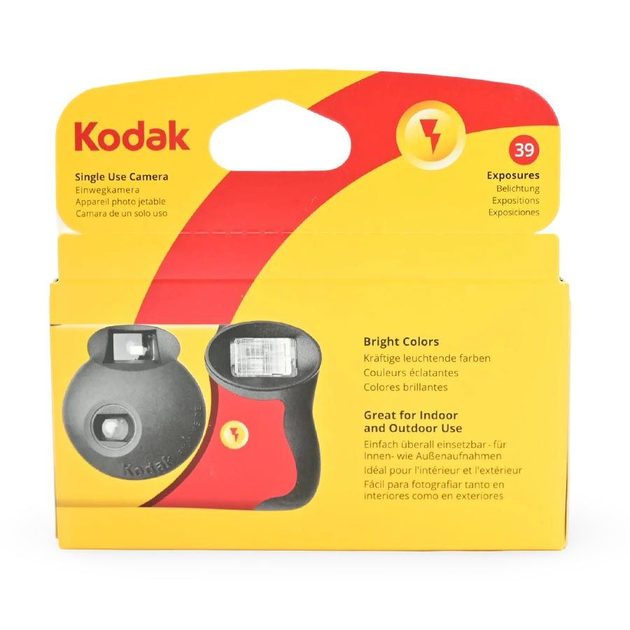 Câmera analógica 35mm descartável Kodak FunSaver ISO 800 39 exposições