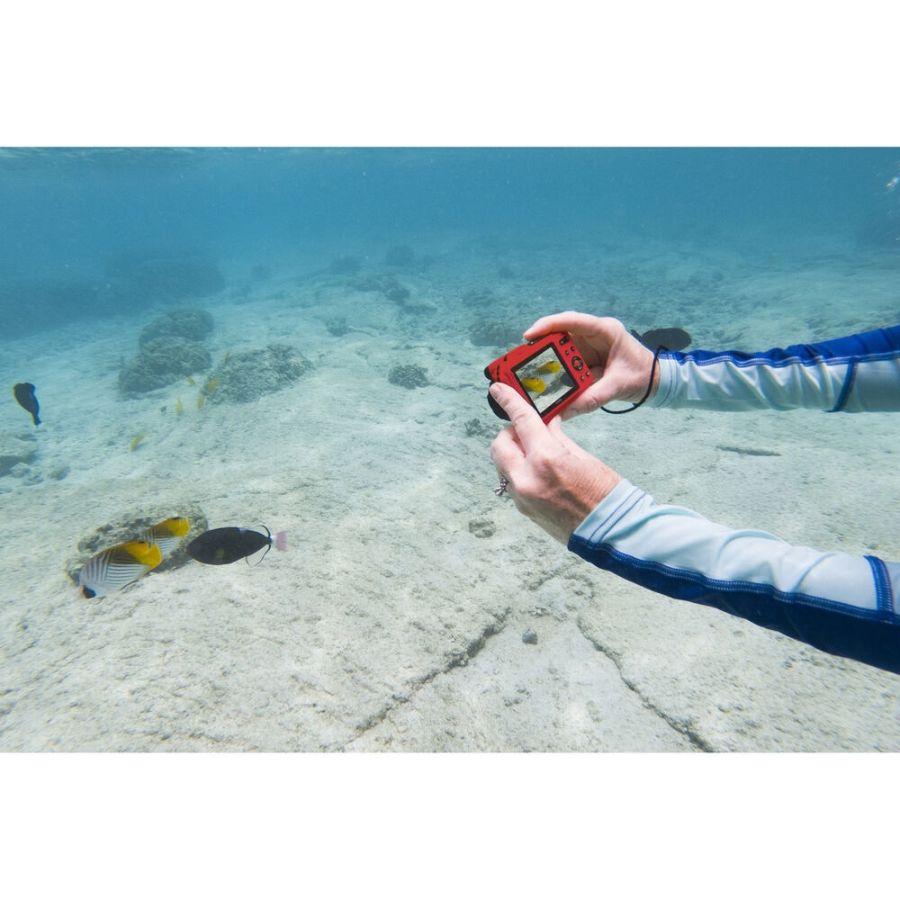 Câmera compacta Kodak PIXPRO WPZ2 à prova d'água (VERMELHO) - kit com 2 baterias e cartão de 16GB