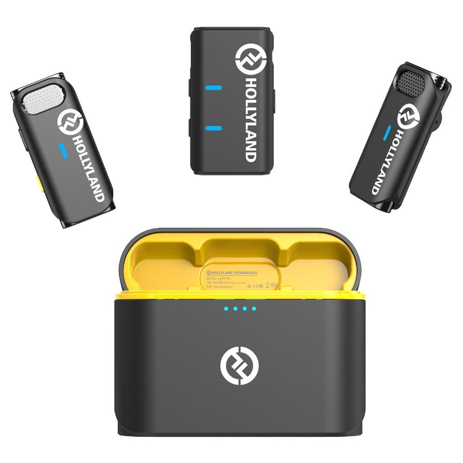 Microfone de lapela sem fio Hollyland Lark M1 Duo (duplo)