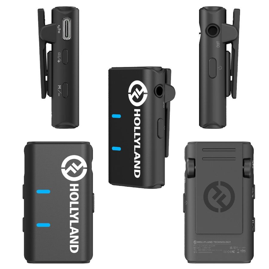 Microfone de lapela sem fio Hollyland Lark M1 Duo (duplo)