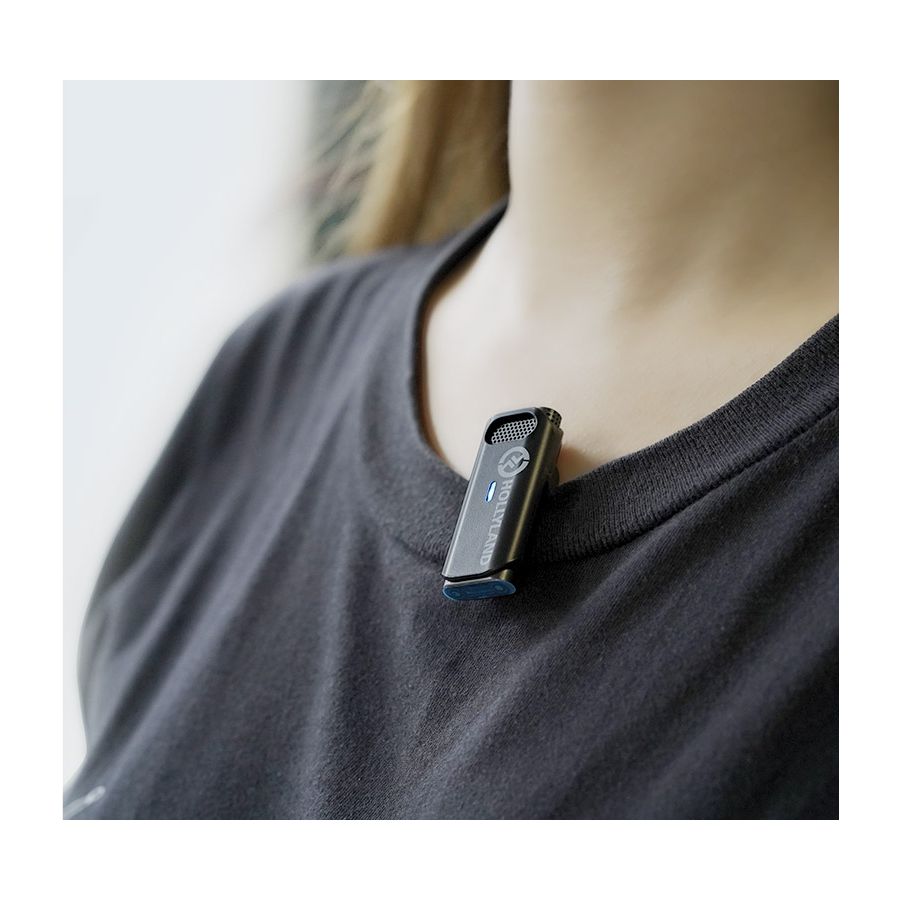 Microfone de lapela sem fio Hollyland Lark M1 Duo (duplo)