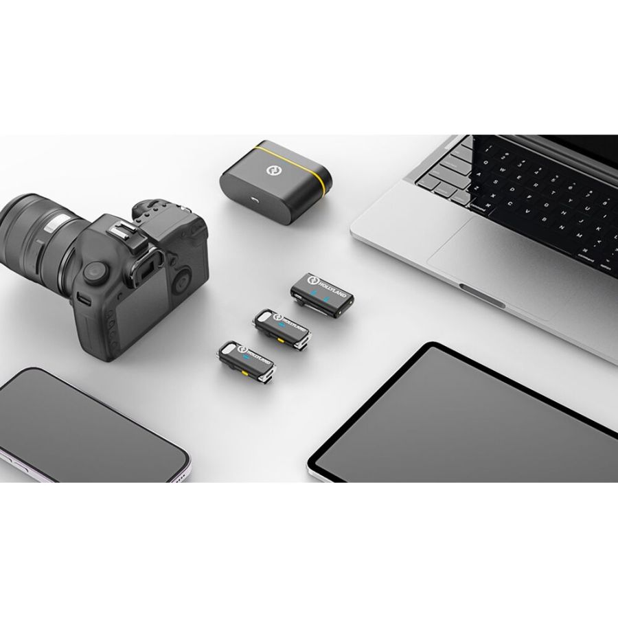 Microfone de lapela sem fio Hollyland Lark M1 Duo (duplo)