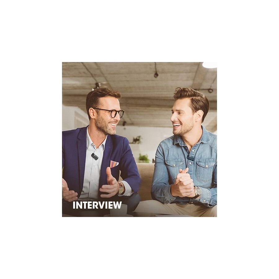 Microfone de lapela sem fio Hollyland Lark M1 Duo (duplo)