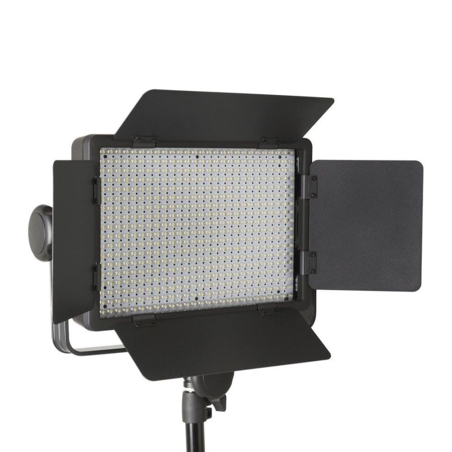 Iluminador de LED profissional Godox LED500C Bi-Color com controle remoto e fonte