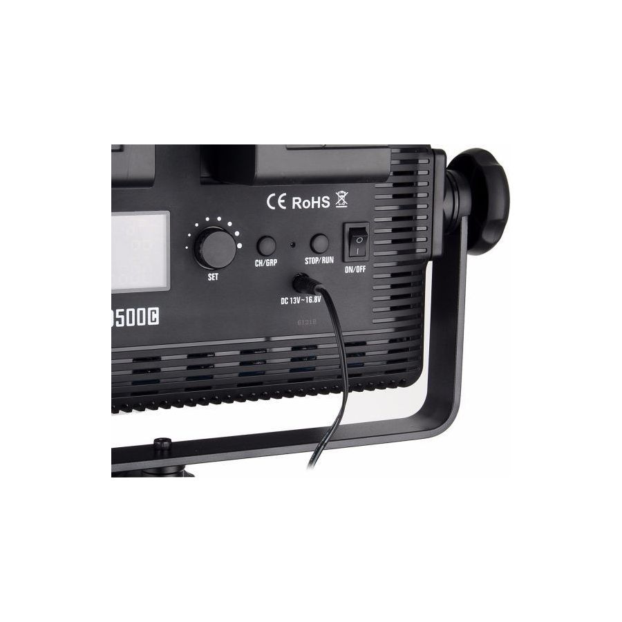 Iluminador de LED profissional Godox LED500C Bi-Color com controle remoto e fonte