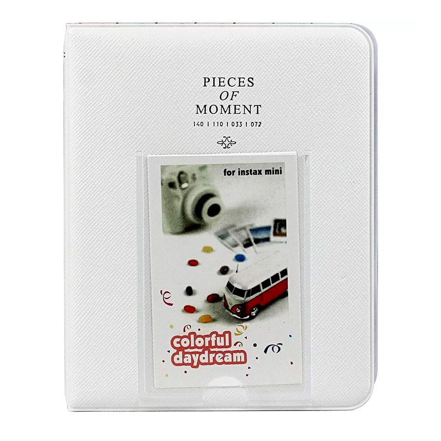 Álbum de fotos Pieces of Moment para instax mini - comporta 64 fotos (Branco)