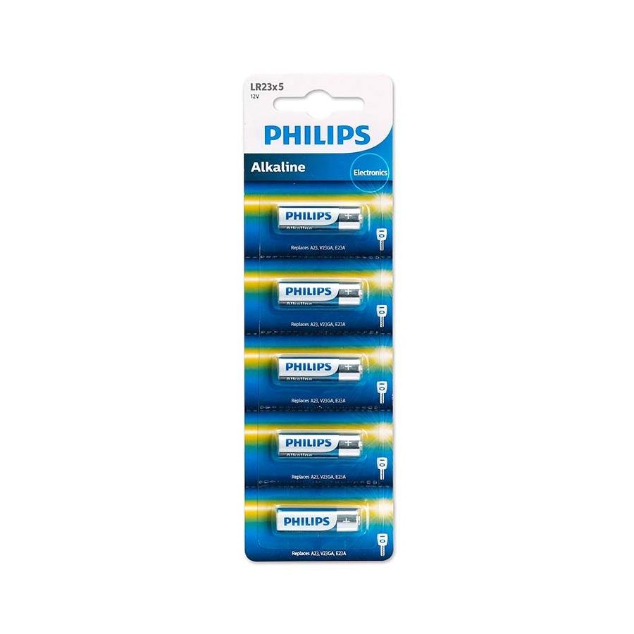 5x Pilhas alcalinas Philips LR23 12V (LR23P5B/97)