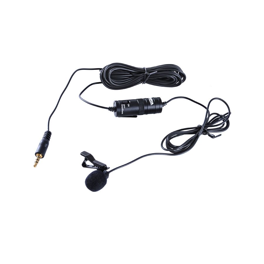 Microfone de lapela Boya BY-M1 para câmeras, smartphones, computadores e gravadores de áudio