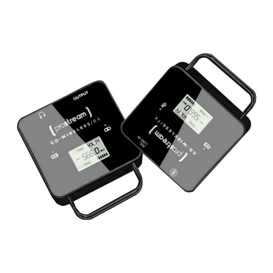 Microfone de lapela compacto sem fio ProStream GO Wireless