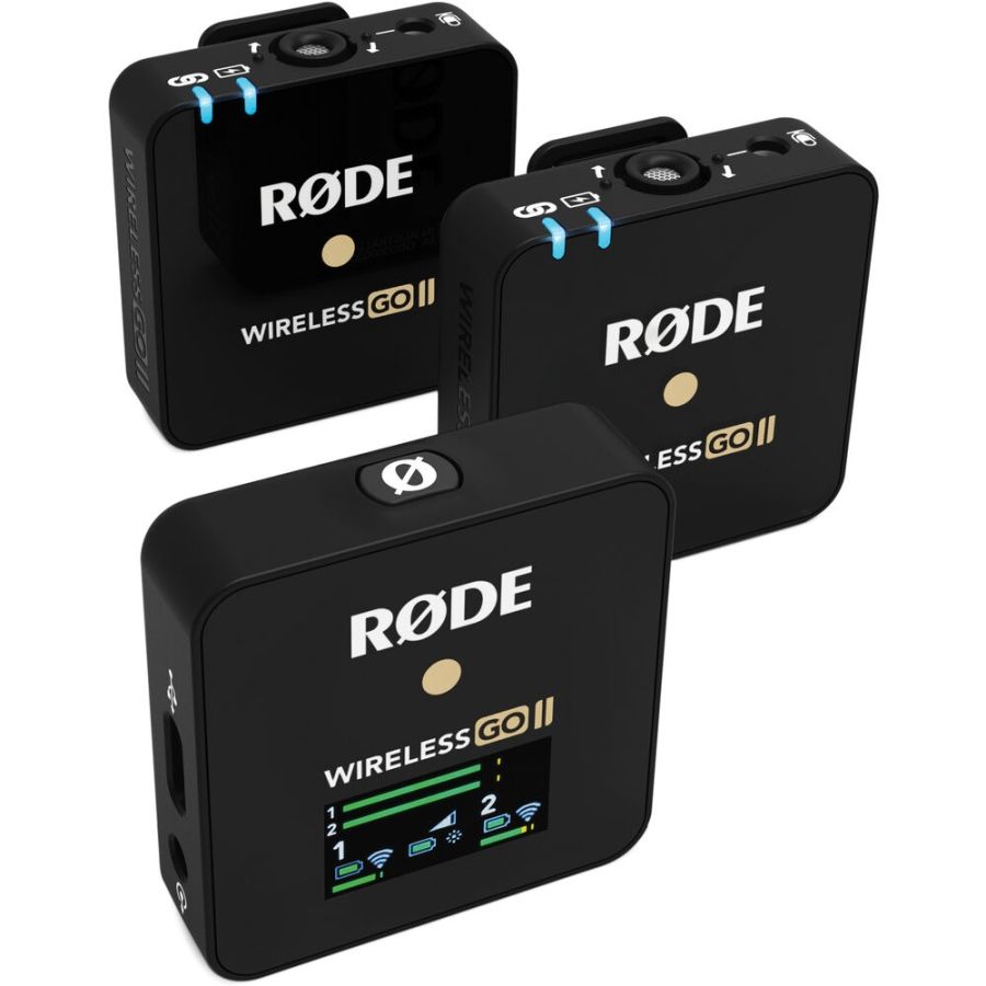 Microfone compacto sem fio Rode Wireless GO II (duplo) OPEN BOX
