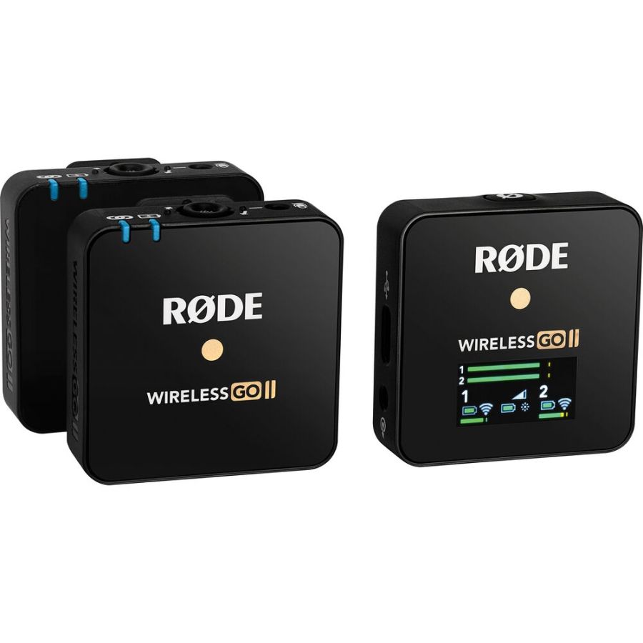 Microfone compacto sem fio Rode Wireless GO II (duplo) OPEN BOX