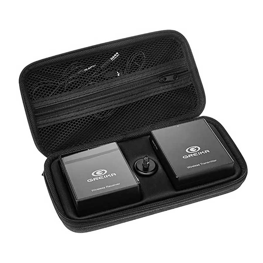 Microfone de lapela sem fio Greika GK-G4