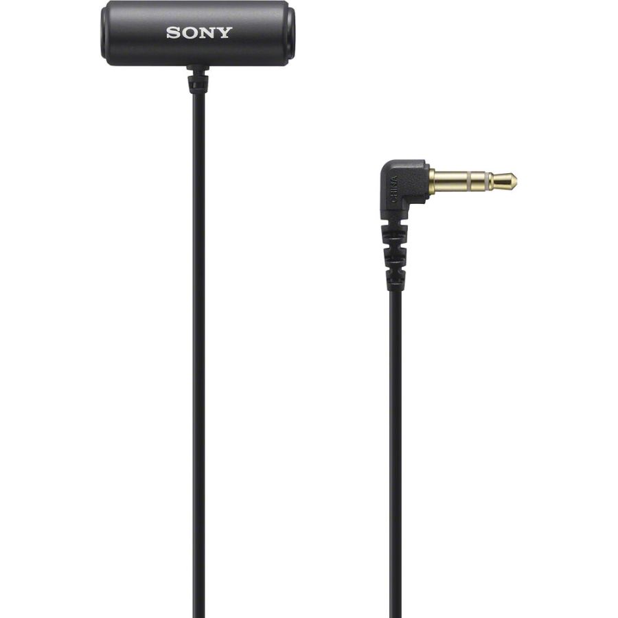 Microfone de lapela Sony ECM-LV1 para gravadores de áudio e câmeras