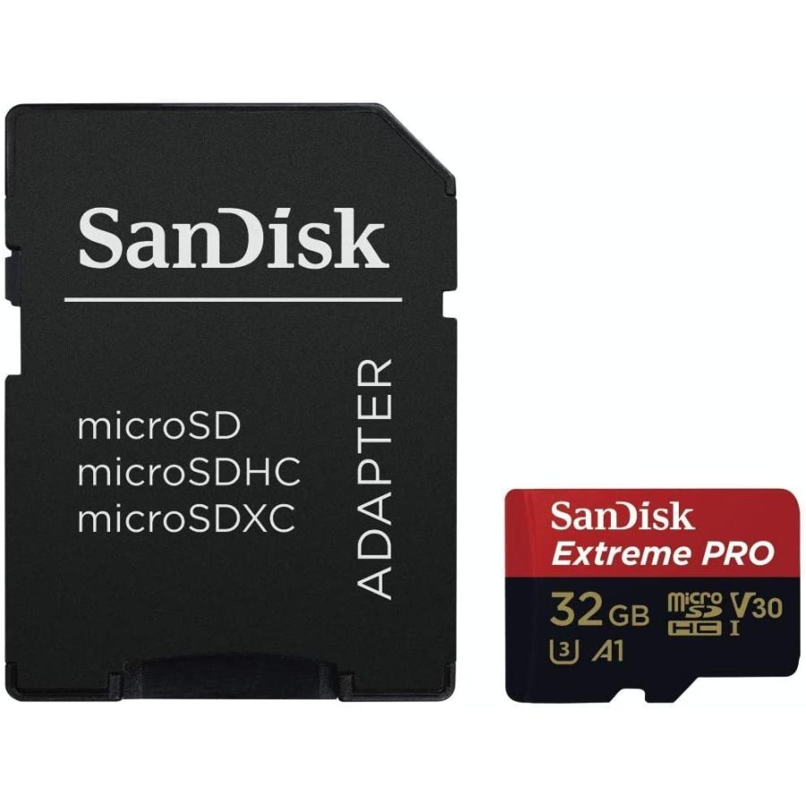 Cartão microSDHC Sandisk Extreme PRO UHS-I 32GB - 100MB/s (com adaptador SD)