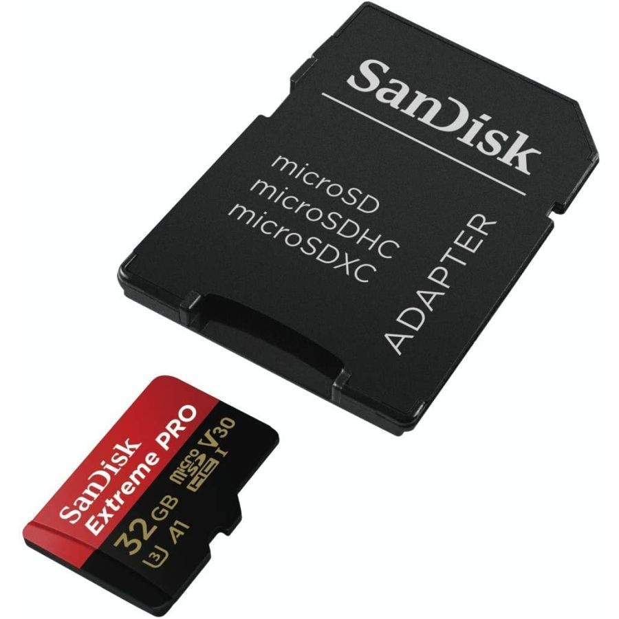 Cartão microSDHC Sandisk Extreme PRO UHS-I 32GB - 100MB/s (com adaptador SD)