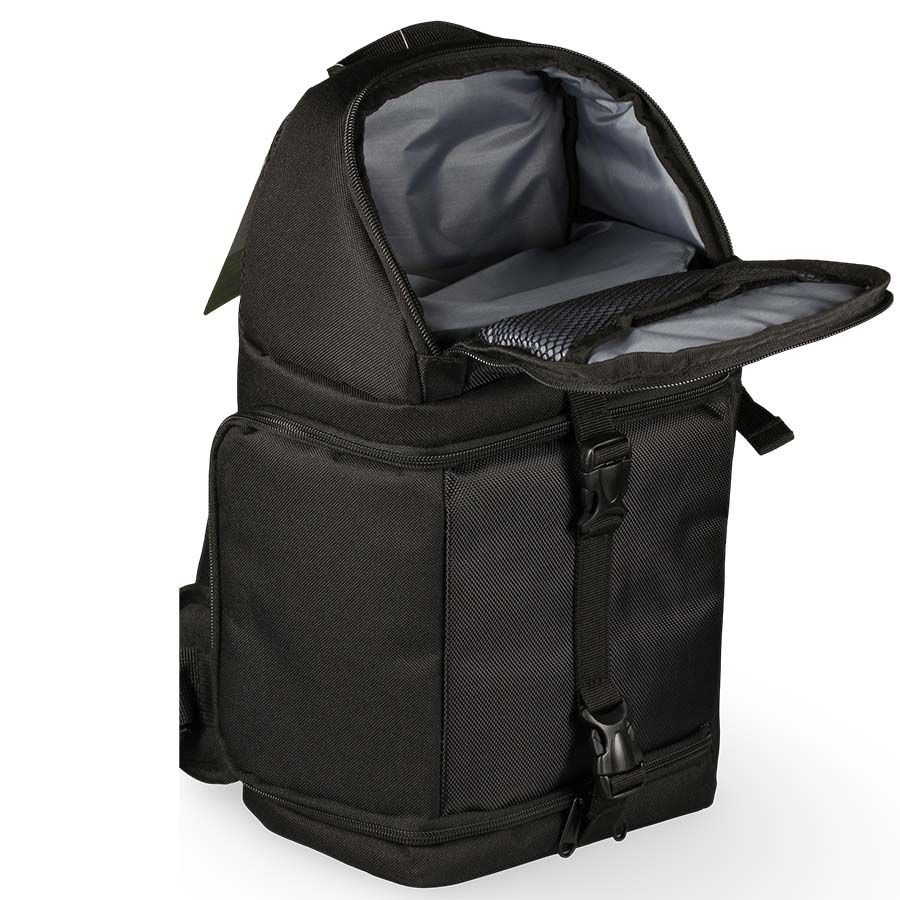 Mochila Vivitar DKS 15 para equipamento fotográfico (Fundo cinza)