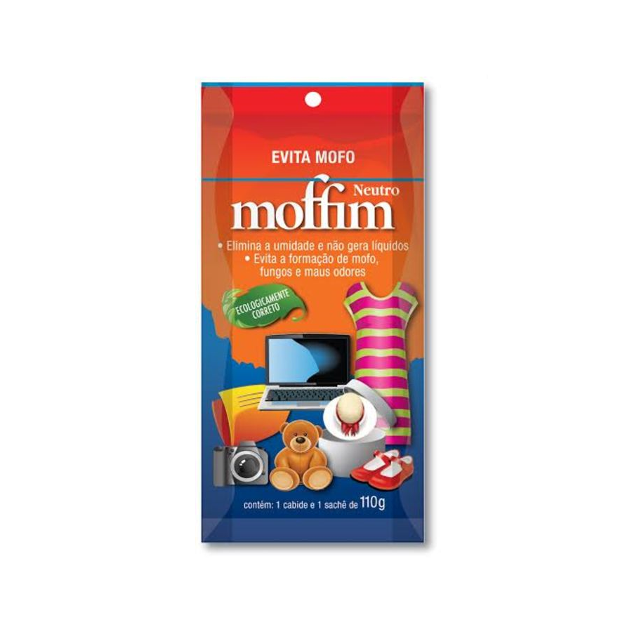 Desumidificador e anti-mofo Moffim - 1 sachê de 110g