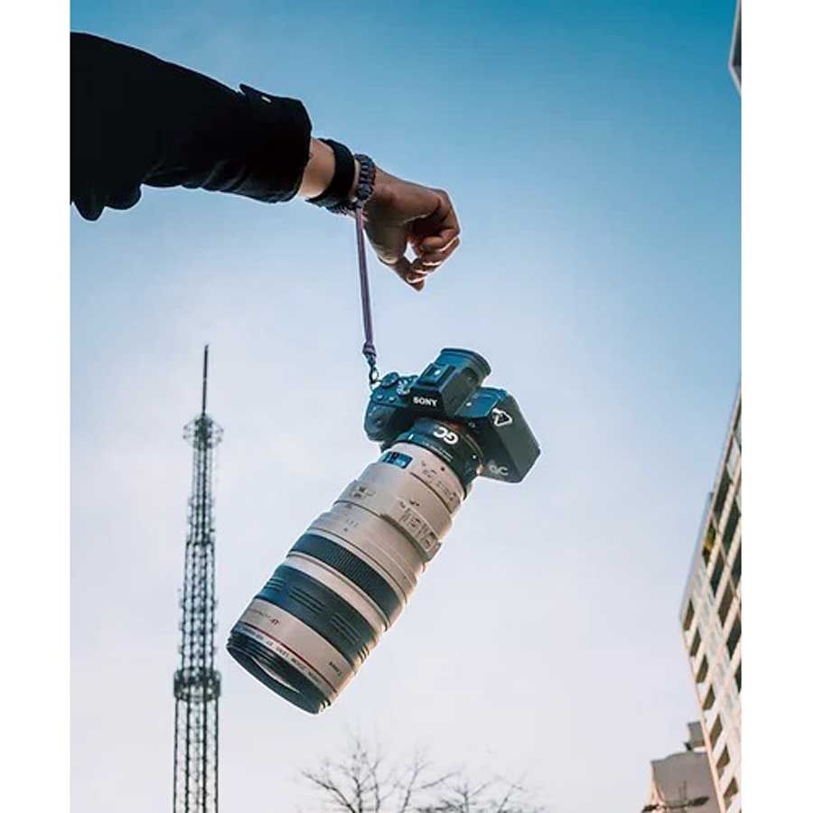 Pulseira Mohave Cord Paracord 550 para câmera fotográfica - Verde Musgo