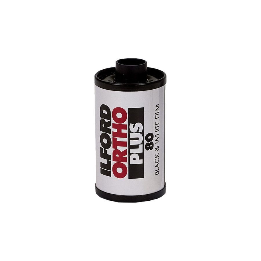 Filme fotográfico 35mm Ilford Ortho Plus ISO 80 Preto e Branco 36 poses