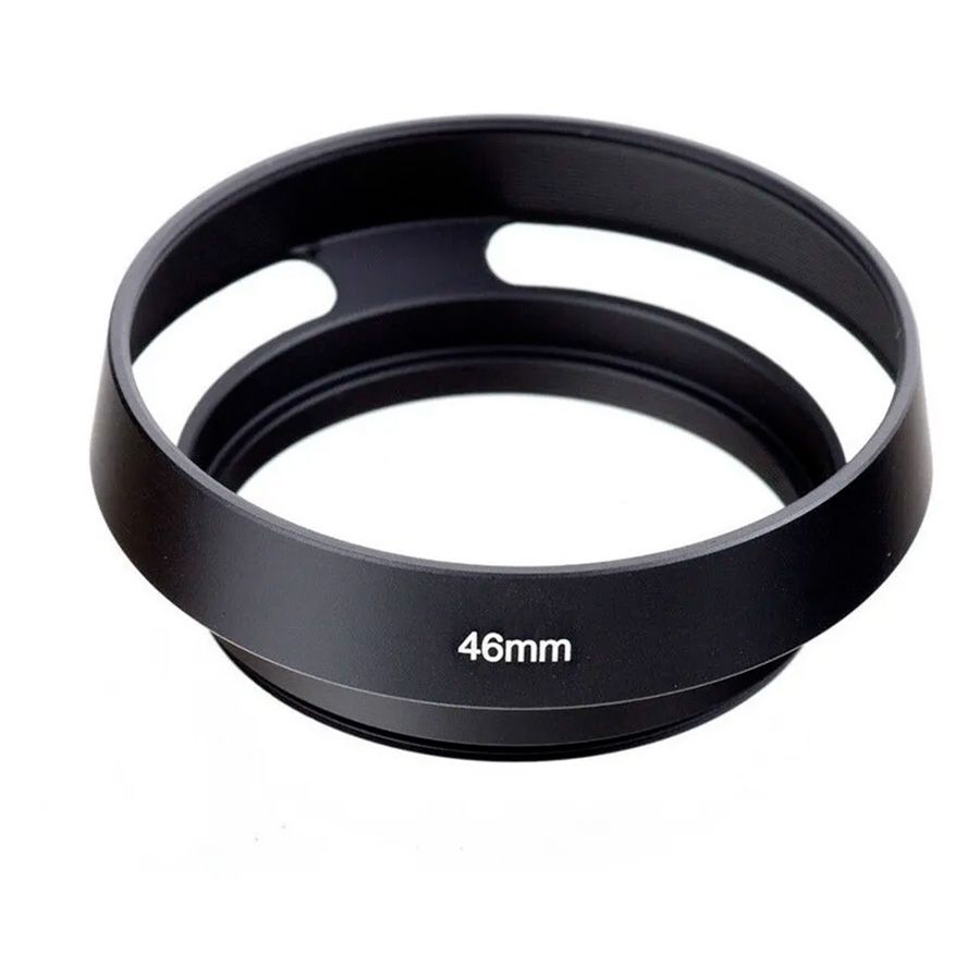 Parasol de rosca 46mm para Lentes Leica e Fujifilm (PRETO)