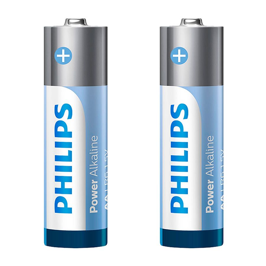 Pilha alcalina Philips AA LR6P12S/59 - cartela com 2 unidades