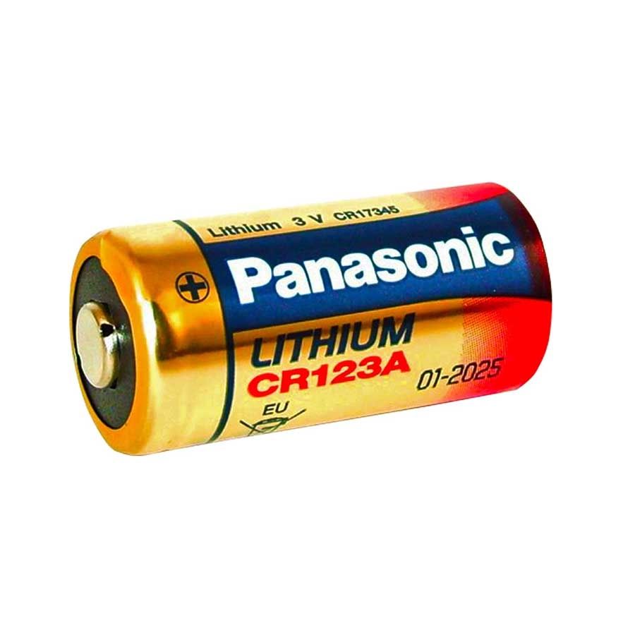 Pilha de lítio Panasonic CR123A 3V