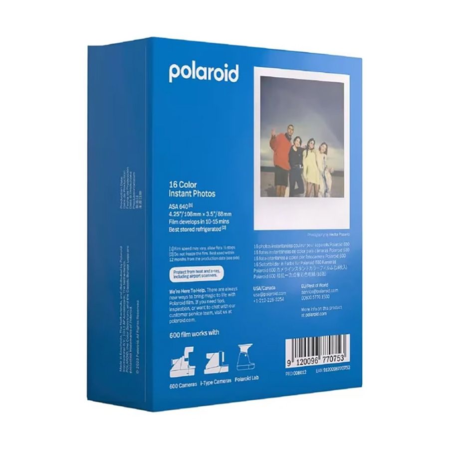 Filme Instantâneo colorido Polaroid 600 (16 fotos)