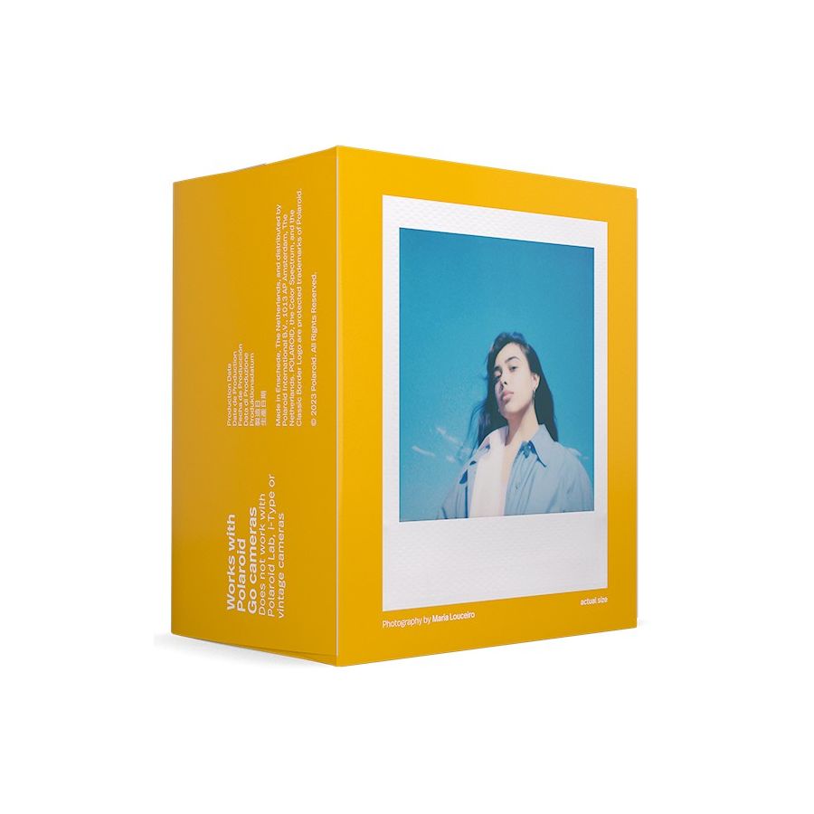 Filme Instantâneo colorido Polaroid Go moldura branca (16 fotos) 