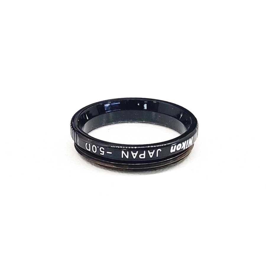 Protetor ocular com correção de dioptria Nikon FM -5.0D (para FM, FE, FE2, FM2, FA, e FM3a) - USADO