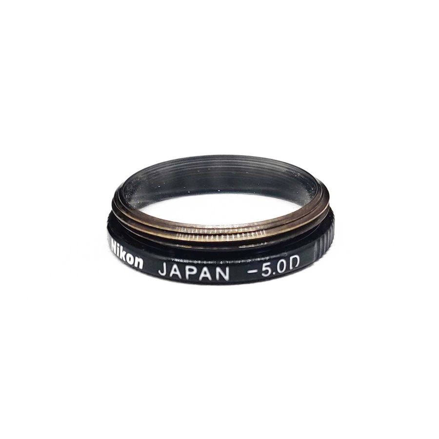 Protetor ocular com correção de dioptria Nikon FM -5.0D (para FM, FE, FE2, FM2, FA, e FM3a) - USADO