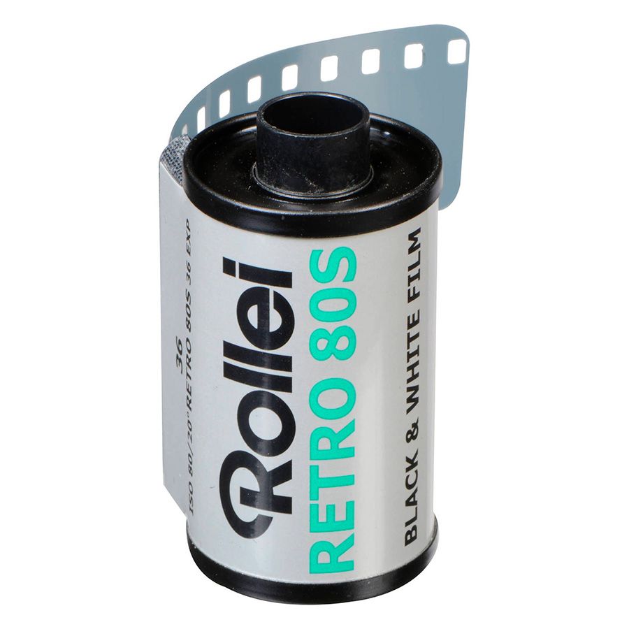 Filme fotográfico 35mm Rollei Retro 80S ISO 80 Preto e Branco 36 poses