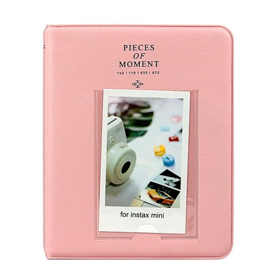 Álbum de fotos Pieces of Moment para instax mini - comporta 64 fotos (Rosa)