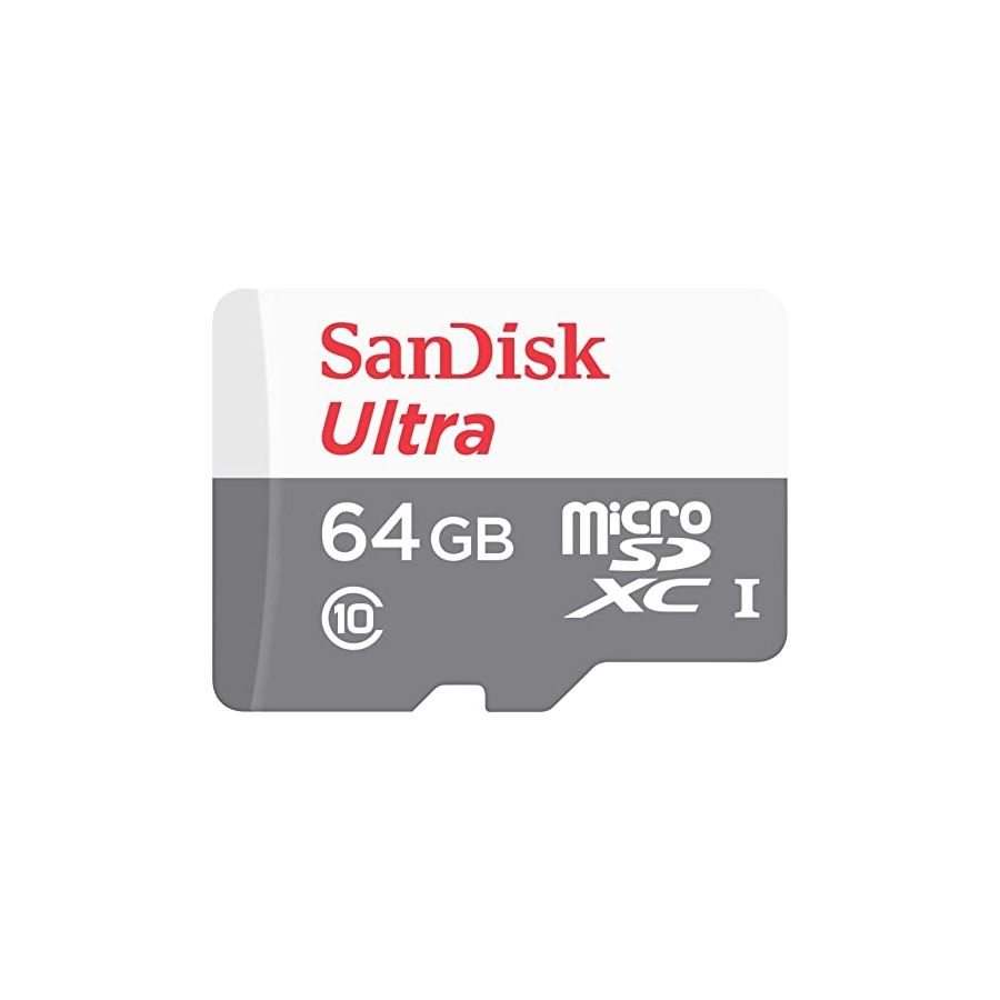Cartão microSDXC Sandisk UHS-I Ultra 64GB - 100MB/s (com adaptador SD)